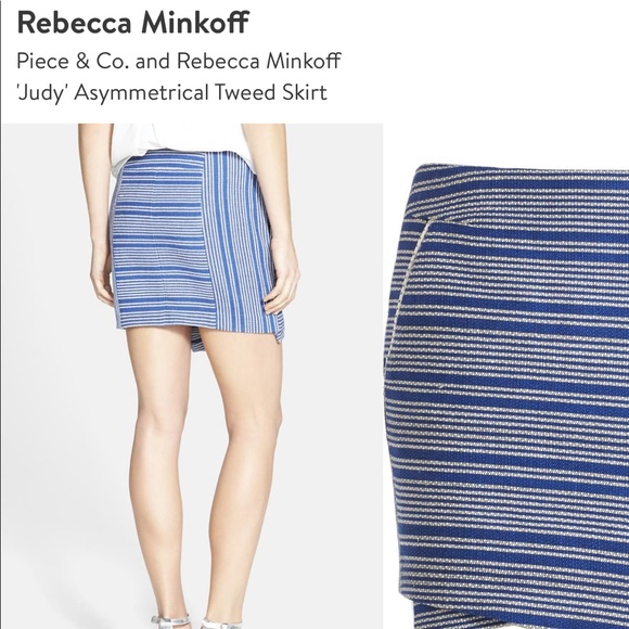 Rebecca Minkoff Judy Asymmetrical Tweed Skirt - Picture 3 of 6